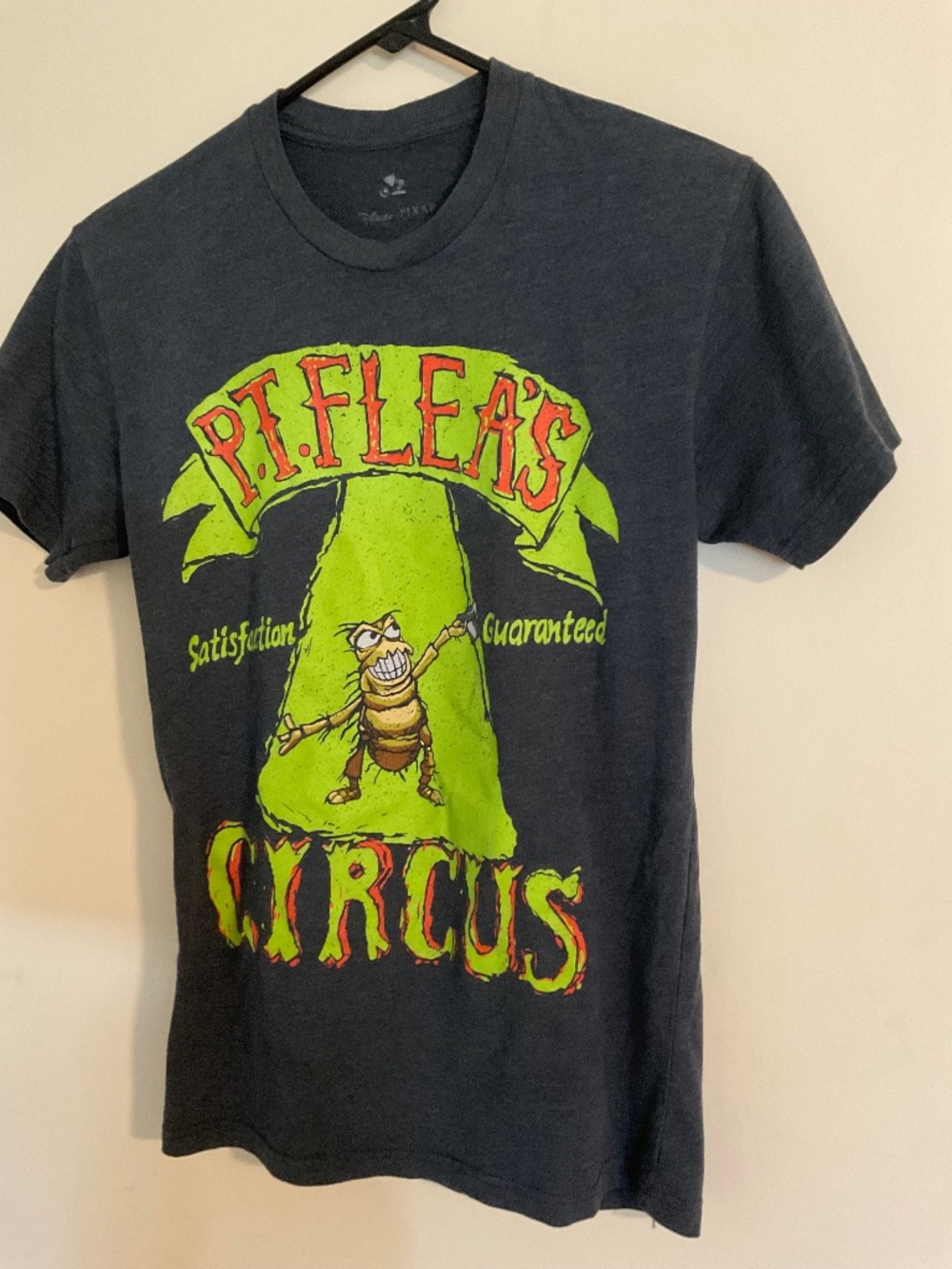 Disney Pixar "A Bug's Life" T-shirt Unisex Circus Ringmaster P.T. Flea small